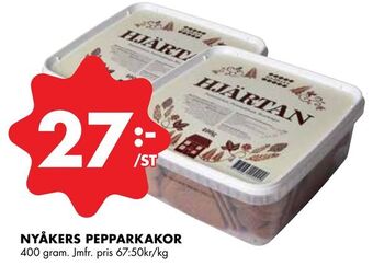 ÖoB Nyåkers pepparkakor erbjuda