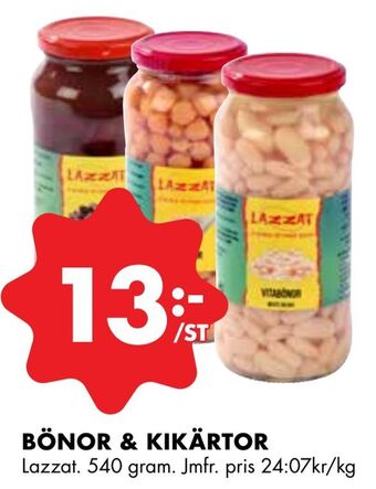 ÖoB Bönor & kikärtor erbjuda