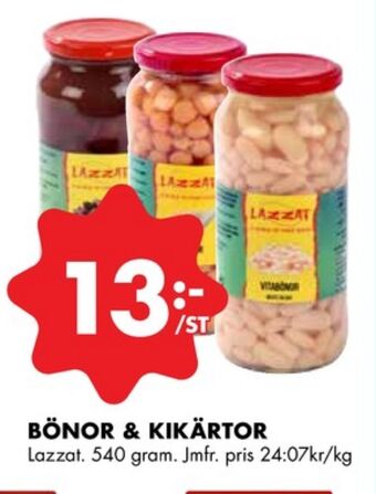 ÖoB Lazzat bönor erbjuda