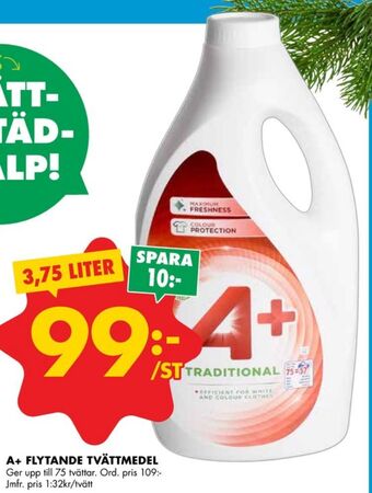ÖoB A+ tvättmedel flytande erbjuda