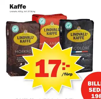 Pekås Lindvalls Kaffe 450g erbjuda