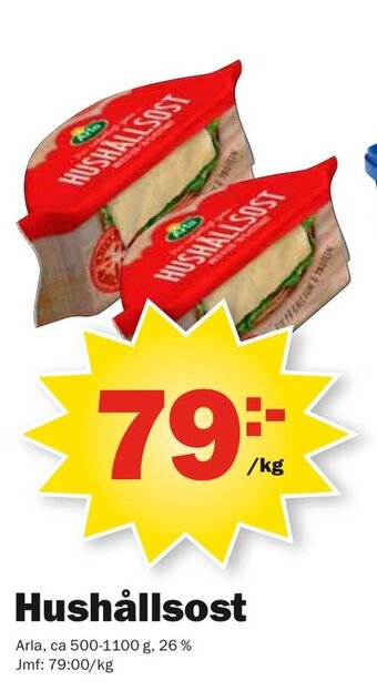 Pekås Arla Hushållsost 500-1100g erbjuda