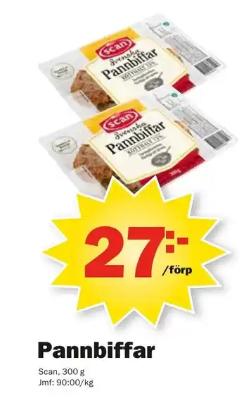 Pekås Scan Pannbiffar 300g erbjuda