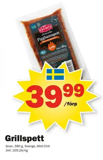 Pekås Scan Grillspett 380g erbjuda