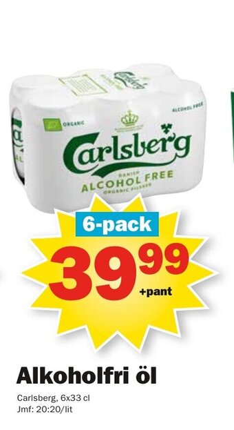 Carlsberg Alkoholfri öl 6x33cl