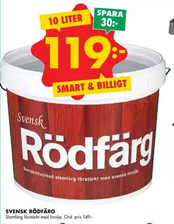 ÖoB Svensk Rödfärg S erbjuda