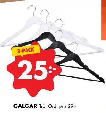 ÖoB Galgar Trä 3-pack erbjuda