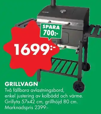 ÖoB Grillvagn 57x42cm erbjuda