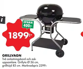 ÖoB Grillvagn Ø 56cm, 83cm erbjuda