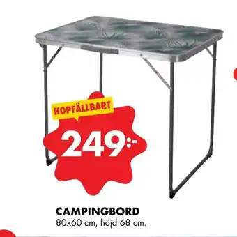 ÖoB Campingbord 80x60cm 68cm erbjuda