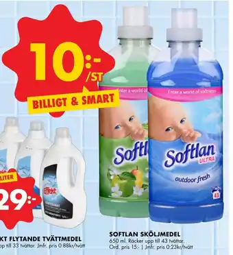 ÖoB Softlan Sköljmedel 650ml erbjuda