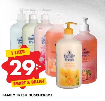 ÖoB Family Fresh Duschcreme 1 liter erbjuda