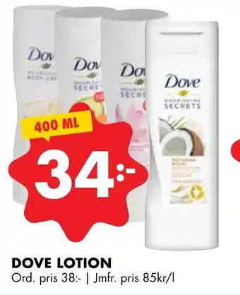 ÖoB Dove Lotion 400ml erbjuda
