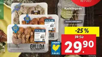 Lidl Gyllda Kycklingben 900g erbjuda