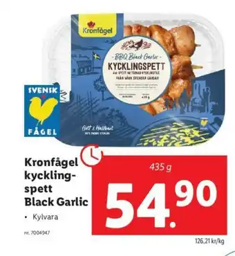 Kronfågel kycklingspett Black Garlic 435g