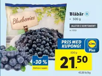Lidl Blåbär 500g erbjuda