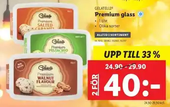 Lidl Gelatelli Premium glass 1l/st erbjuda
