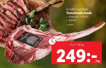 Lidl Butcher's Selection Tomahawk steak 1,1-1,6kg erbjuda