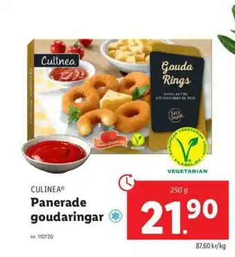 Lidl Culinea Panerade goudaringar 250g erbjuda
