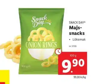 Lidl Snack Day Majs-snacks 100g erbjuda
