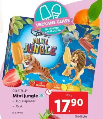 Lidl Gelatelli Mini jungle 225g erbjuda