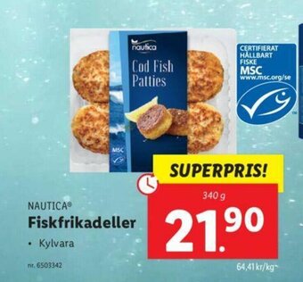 Lidl Nautica Fiskfrikadeller 340g erbjuda