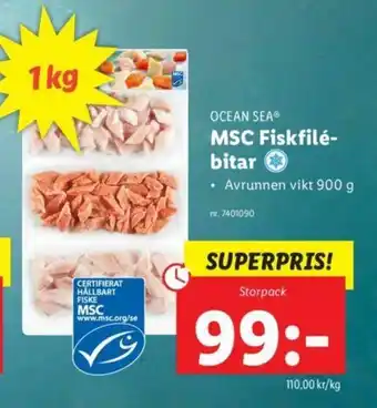 Lidl Ocean Sea MSC Fiskfilébitar erbjuda