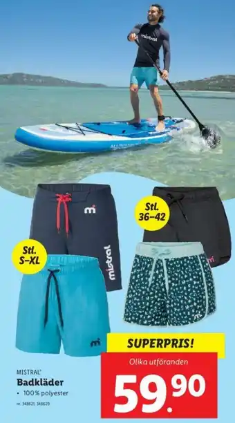 Lidl Mistral Badkläder erbjuda