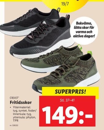 Lidl Crivit Fritidsskor erbjuda