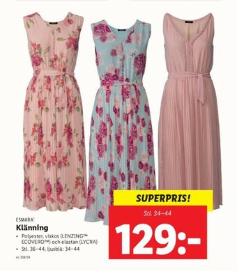 Lidl Esmara Klänning erbjuda