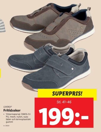 Lidl Livergy Fritidsskor erbjuda