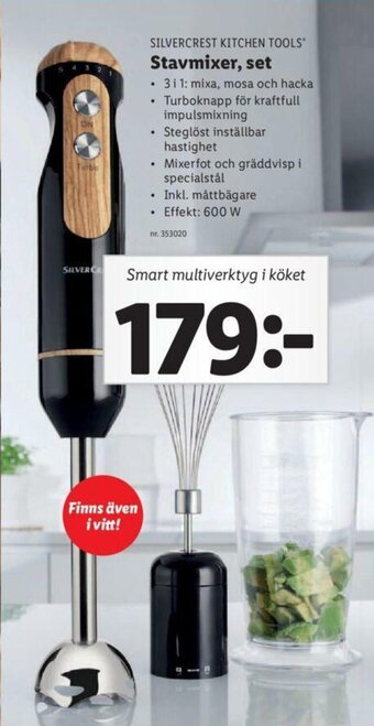 Lidl Silvercrest Kitchen Tools Stavmixer, set erbjuda