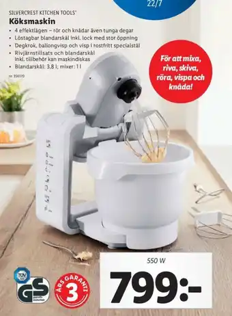 Lidl Silvercrest Kitchen Tools Köksmaskin 550W erbjuda