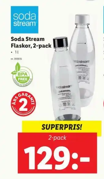 Sodastream Flaskor, 2-pack