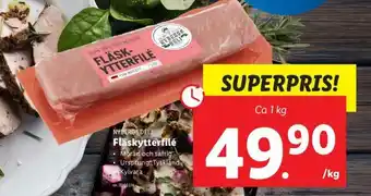 Lidl Nybergs Deli Fläskytterfilé 1kg erbjuda
