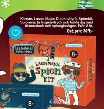 Bo Ohlsson Kärnan Lassemajas Detektiv byrå. Spionkit erbjuda