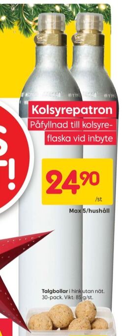 Rusta Kolsyrepatron erbjuda
