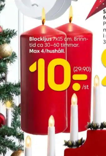 Rusta Smart blockljus erbjuda