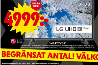 ICA Maxi LG Smart TV 55" erbjuda