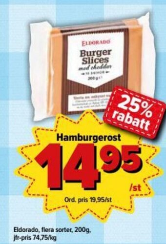 Östenssons Eldorado Hamburgerost 200g erbjuda