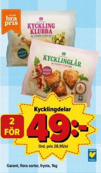 Östenssons Garant Kycklingdelar 1kg erbjuda