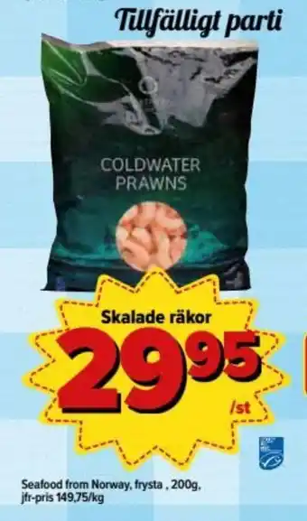 Östenssons Seafood Skalade räkor 200g erbjuda