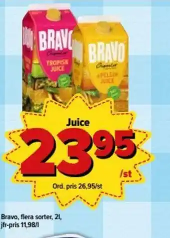 Östenssons Bravo Juice 2L erbjuda