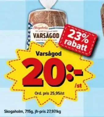 Östenssons Skogaholm Varsågod 715g erbjuda