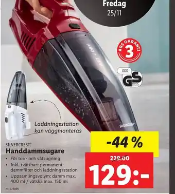 Lidl Handdammsugare erbjuda