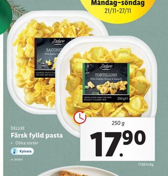 Lidl Färsk fylld pasta erbjuda