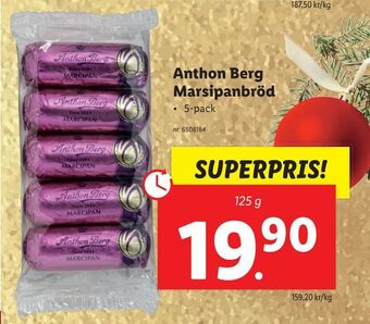 Lidl Anthon berg marsipanbröd erbjuda