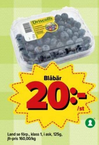 Östenssons Land se förp Blåbär 125g erbjuda