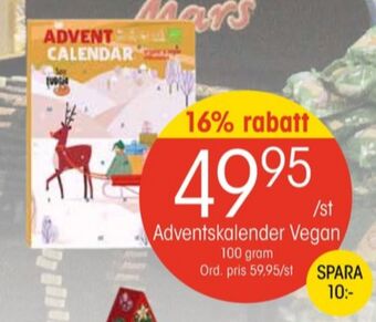 EKO Toblerone adventskalender erbjuda