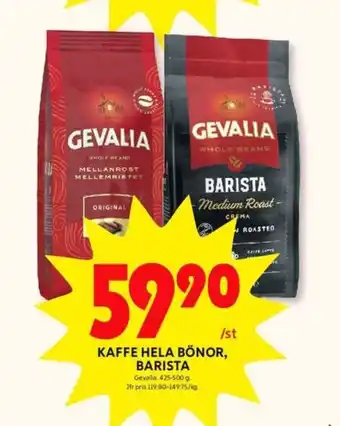 ICA Kvantum Barista kaffebönor erbjuda